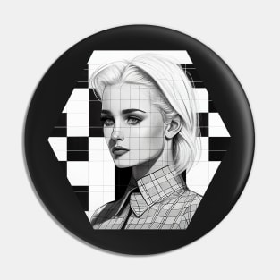 Pretty Mod Girl Pin