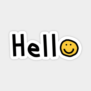 Smiley Face Hello Magnet