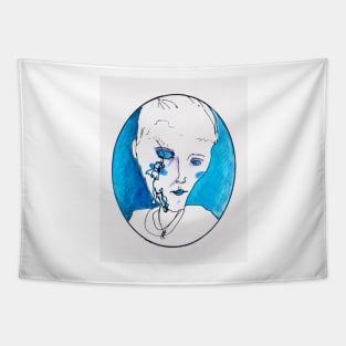 Blue Dot Tapestry