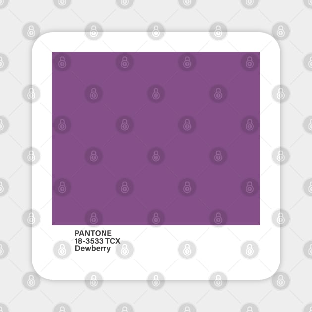 pantone 18-3533 TCX Dewberry Magnet by princessmi-com