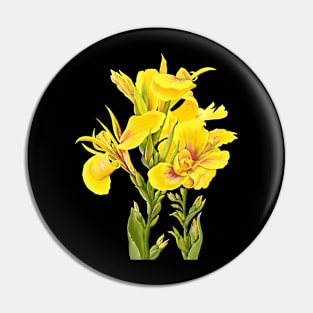 Yellow Canna Lilies Pin