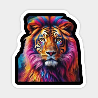 Lion watercolor design Magnet