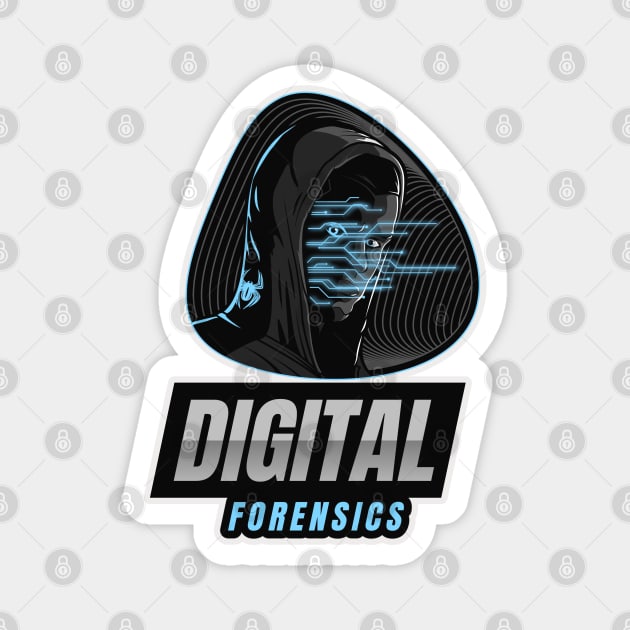 Cyber Security - Digital Forensics Magnet by Cyber Club Tees