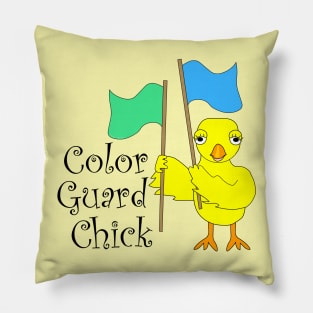 Color Guard Chick Text Pillow