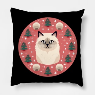 Birman Cat Xmas Ornament, Love Cats Pillow