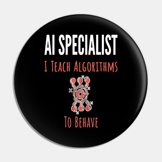 AI Specialist Pin by UltraQuirky