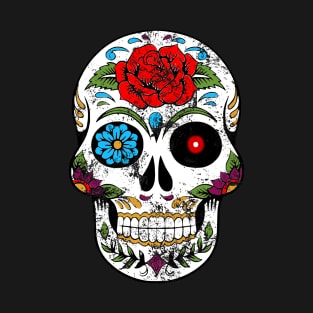 T2 Sugar Skull Halloween T-Shirt