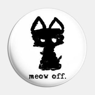 Meowfistofele the black cat – Meow off Pin