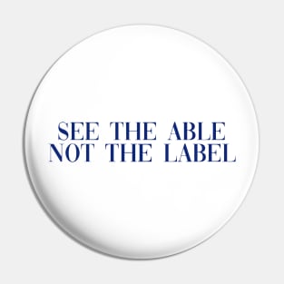 See the able not the label dark blue Pin