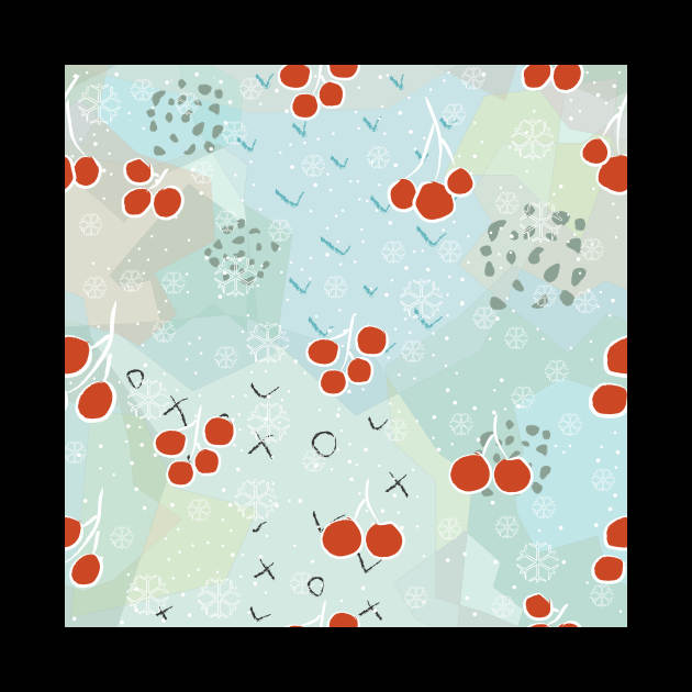 Cherry Pattern by Kristina Stellar Scandinavian Land