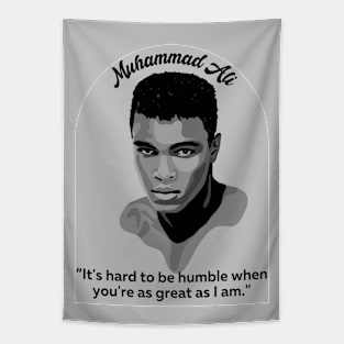 Muhammad Ali Portrait and Quote Tapestry