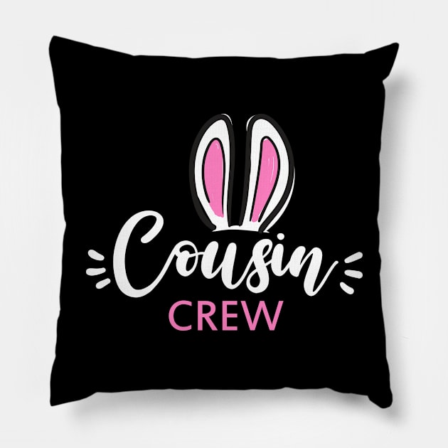 Cousin Crew Cute Easter Bunny ears Pillow by ArtedPool