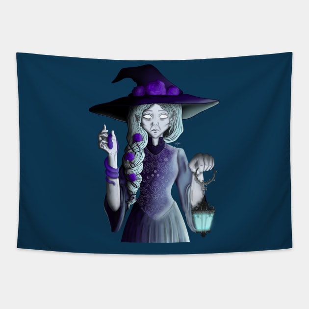 Yvaine the Death Witch Crone Edition Tapestry by SupernovaAda