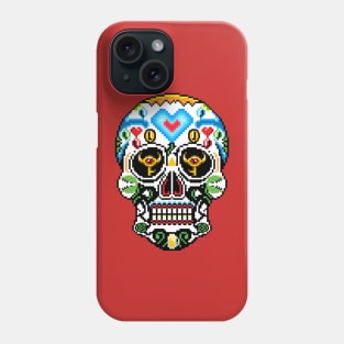 8-Bit Sugar Skull Phone Case