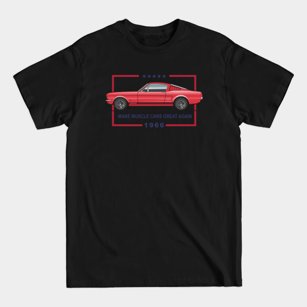 Discover Great Again-Candy Apple Red - 66 Fastback - T-Shirt