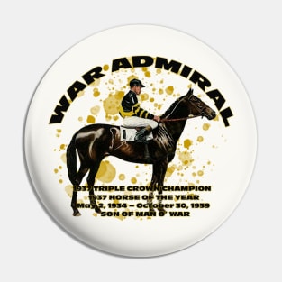 Famous Racehorses - War Admiral 1937 Triple Crown Champion Pin