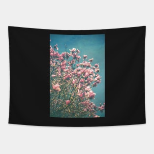 Pink Magnolia Blooms Tapestry