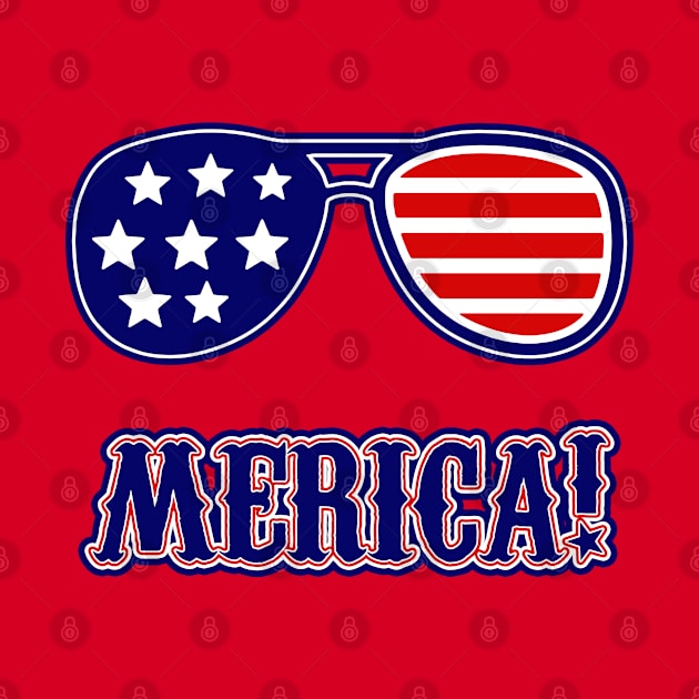 4th Of July Merica Sunglasses by Scar