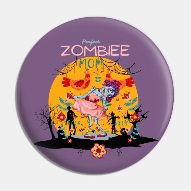 Zombie mom halloween funny Pin by Greenmillion