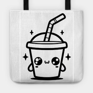 Sweet Soda Cup With A Straw Tote