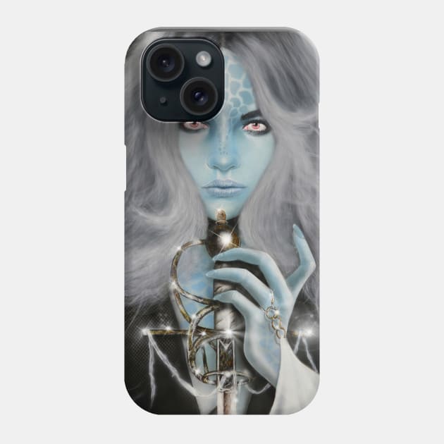 Blue warrior Phone Case by calibos