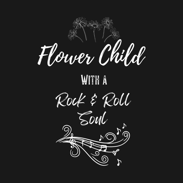 Flower Child With A Rock And Roll Soul - Official Artwork By Free Spirits And Hippies by Free Spirits & Hippies