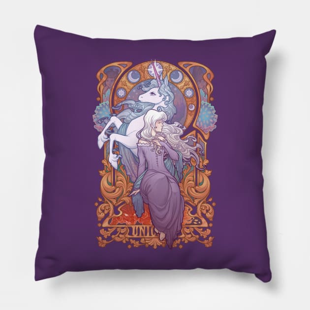 Lady Amalthea - The Last Unicorn Pillow by Medusa Dollmaker