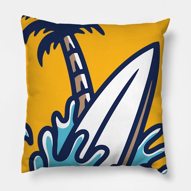 Summer Vibes Pillow by hellfunco