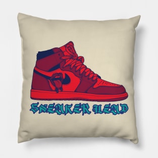 sneaker head Pillow