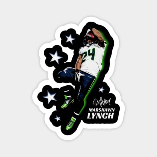 Marshawn Lynch Seattle Catch Magnet