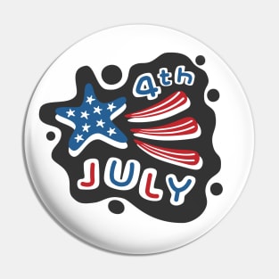 4th of July Pin