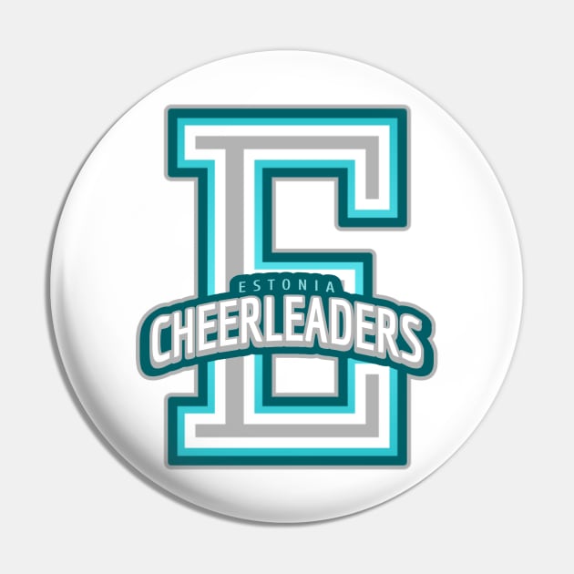 Estonia Cheerleader Pin by Tip Top Tee's