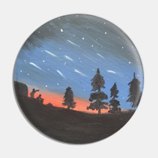 Dusk Meteor Shower Pin