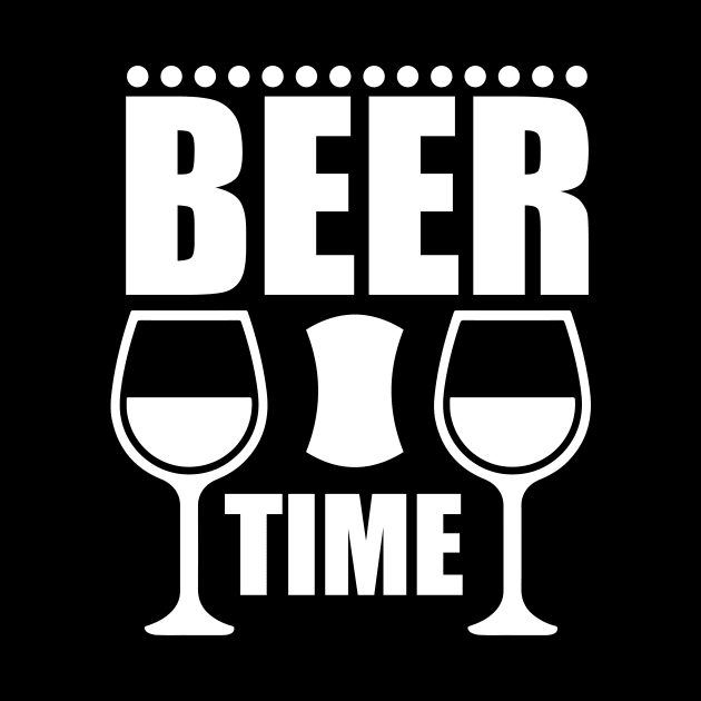 Beer Time T Shirt For Women Men by Pretr=ty