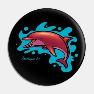 Rad Colorful Dolphin Color variant A Pin