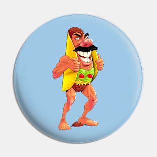 Taco Man Pin