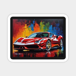 Red Ferrari Magnet