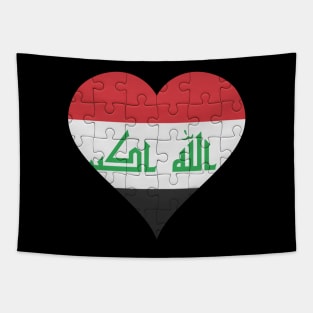 Iraqi Jigsaw Puzzle Heart Design - Gift for Iraqi With Iraq Roots Tapestry