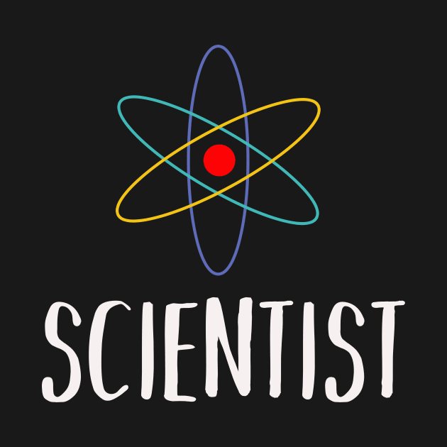 scientist typography with drawing by teemarket