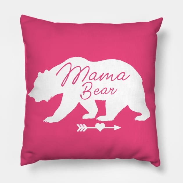 Gift Idea Mama Bear Cute Pillow by Aspita