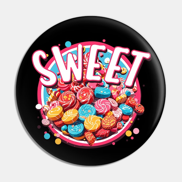 Colorful Candies Pin by ColorCanvas