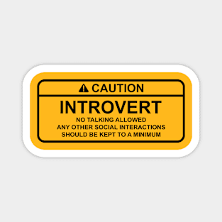 CAUTION: INTROVERT Magnet