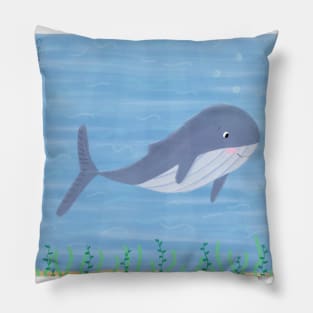 Whale in the ocean Pillow