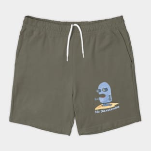Terrified Robot No Disassemble Shorts