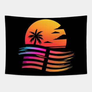 Miami beach style 80s Tapestry