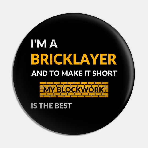 Bricklayer Pin by GR-ART