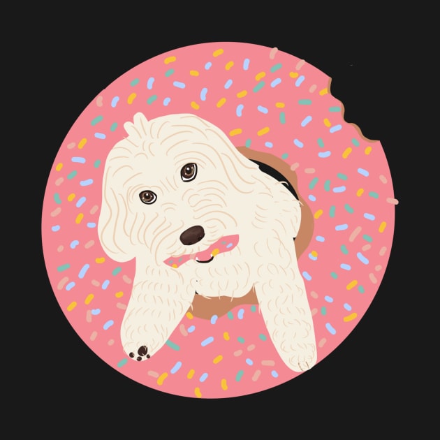 Donut Maltipoo Dog by PatternbyNOK