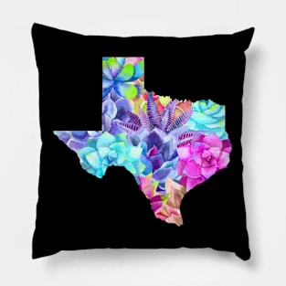 Vaporwave Texas Succulents Pillow