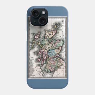 1835 Map of Scotland Phone Case