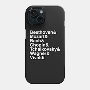 Helvetica Composers Phone Case